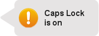 Caps Lock is on