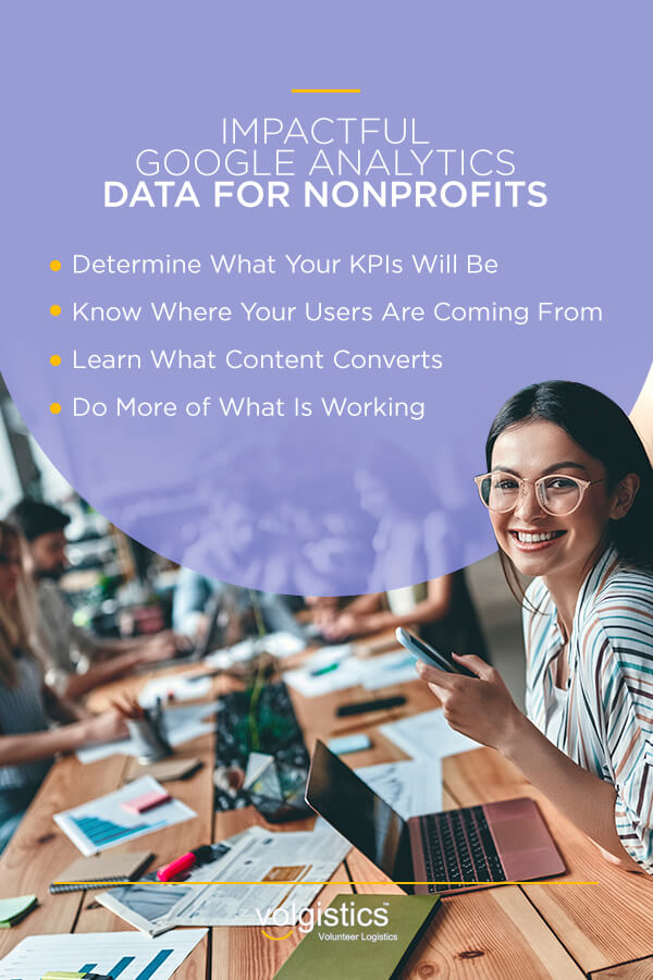 Impactful Google Analytics data for nonprofits