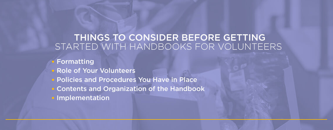 Things to Consider Before Getting Started With Handbooks for Volunteers 