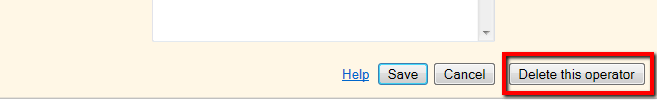 Image of Delete This Operator Button