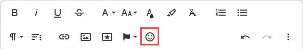 Image of the emoticons option