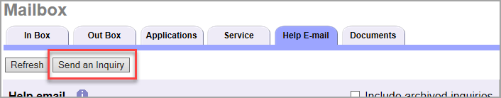 Image of Send an Inquiry Button