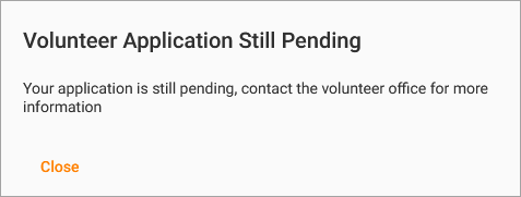 Image of Pending Application Message