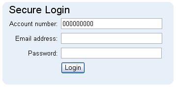 Example of Login Page With Cookies Blocked