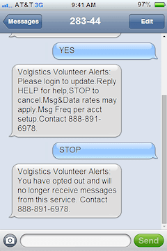 Image of Stop Message