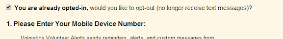 Image of Checkbox to Opt-Out