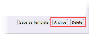 Image of Archive and Delete Buttons