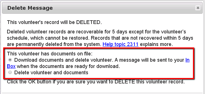 Save Or Delete Documents
