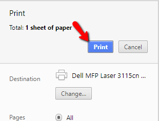 Image of Print Button
