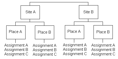 Site, Place & Assignment Chart