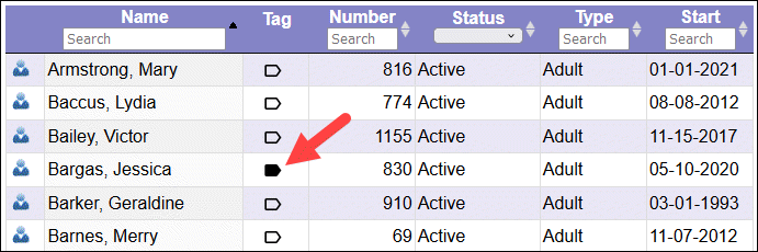 Tag Column