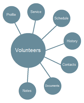 Image of Volunteer Record Tabs