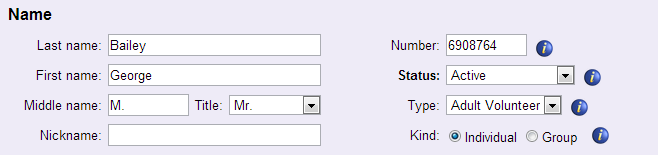 Example of Name Box
