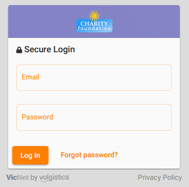 Image of the VicNet login page