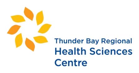 Thunder Bay Regional Health Sciences Centre TBRHSC - Volunteer Application Form